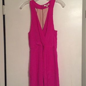 Pink silk dress by Lavender Brown